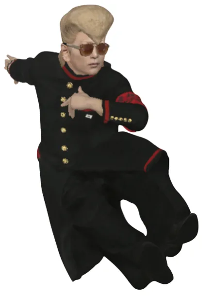3Dフィギュア POSE 02 アングルB